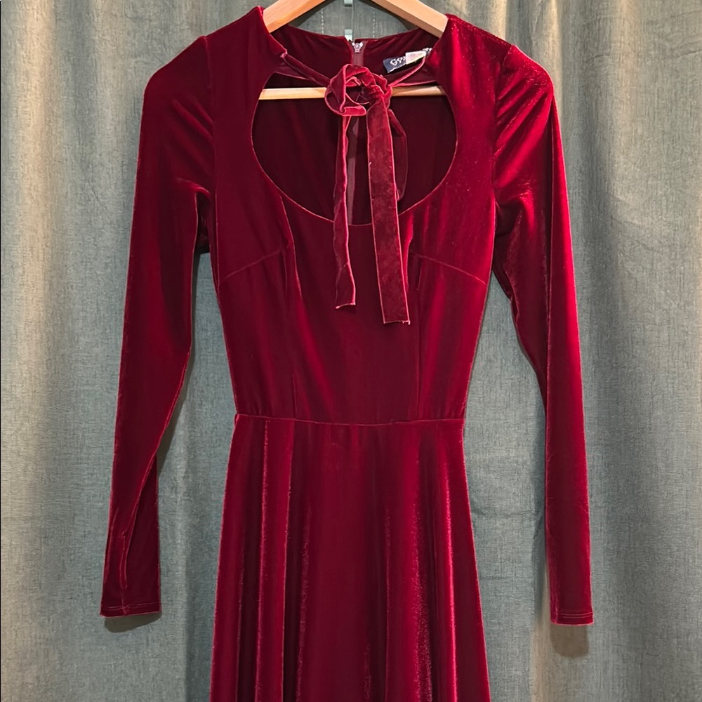 Collectif Red Velvet Dress
